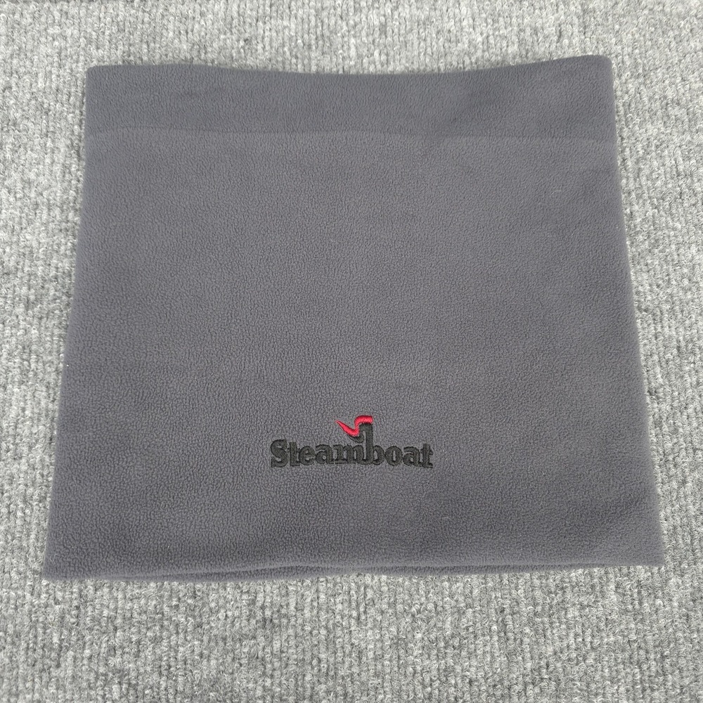 Steamboat Fleece Neck Gaiter Scarf Mens One Size Gray Cowl‎ Snood Winter Ski